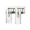 Z-Lite Fontaine 2 Light Vanity, Polished Nickel & Clear 3035-2V-PN - alternate 1